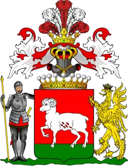 Графский герб Марцелия Кросновского (1840)