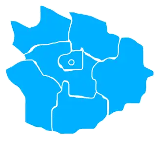 Серпецкий повет на карте