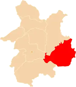 Волковысский повет на карте