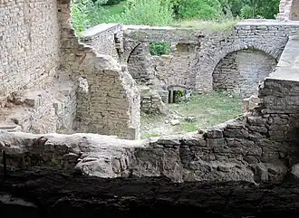 Руины крепостных стен