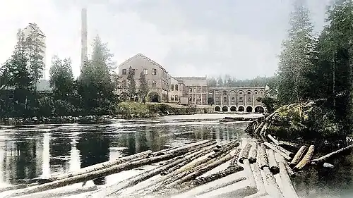 Завод и ГЭС Хямекоски, не позднее 1904 года