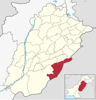 Бахавалнагар на карте