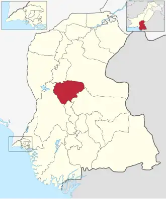 Шахид-Беназирабад на карте