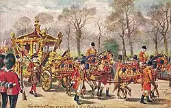 Торжественное прибытие короля Эдуарда VII на открытие сессии британского парламента