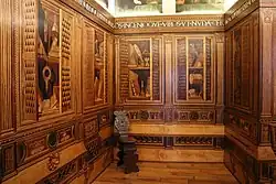 Студиоло Гвидобальдо да Монтефельтро герцогского дворца в Губбио. 1479–1482. Воссоздание