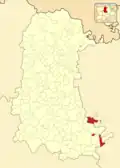 Расположение муниципалитета на карте провинции