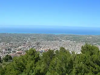 Панорама города с севера