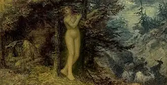 Эдвард Калверт. Превращение Питис в сосну. Ок. 1850. Британский музей