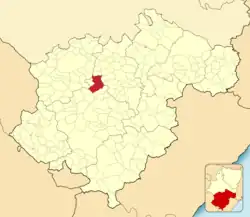 Расположение муниципалитета на карте провинции