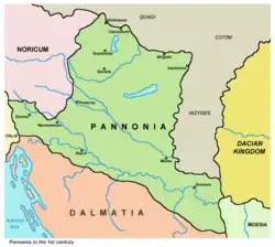 Паннония в I веке н. э.