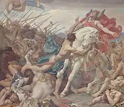 Битва при Толбиаке. Деталь фрески в Парижском Пантеоне