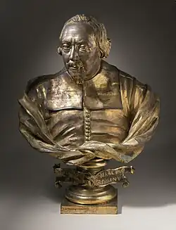 Портрет маркиза Бартоломео Русполи. Между 1670 и 1680. Бронза. Музей искусств округа Лос-Анджелес, Лос-Анджелес, США