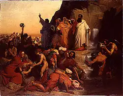 Моисей, иссекающий воду из скалы. 1836. Собрание Школы изящных искусств