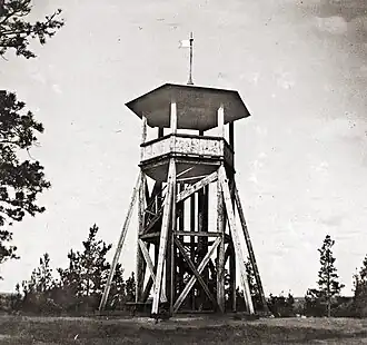 Первая деревянная обзорная вышка