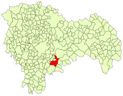 Расположение муниципалитета на карте провинции