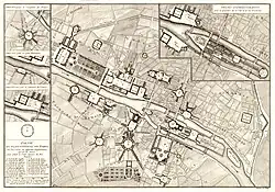 Генеральный план города Парижа. Деталь. 1765