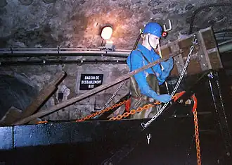 Фрагмент экспозиции музея, парижский чистильщик канализации