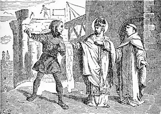 Святой Патерн.  Миниатюра XIX века