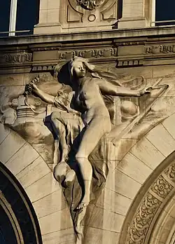 Аллегория Электричества, 1899, Лионский вокзал (фасад), Париж