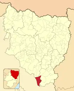 Расположение муниципалитета на карте провинции