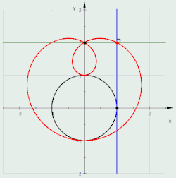Гиперболическая улитка Паскаля — полюс подеры вне окружности
