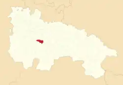 Расположение муниципалитета на карте провинции