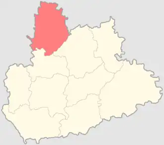 Краснослободский уезд на карте