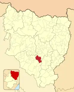 Расположение муниципалитета на карте провинции