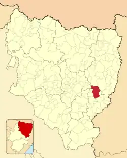 Расположение муниципалитета на карте провинции