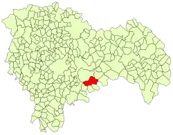 Расположение муниципалитета на карте провинции
