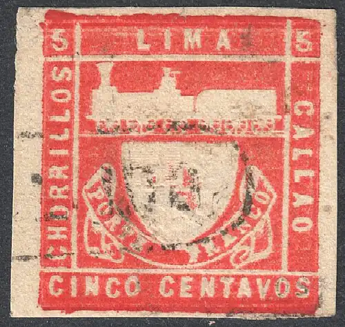 Гашение почтовым штемпелем чёрного цвета (Sc #19)