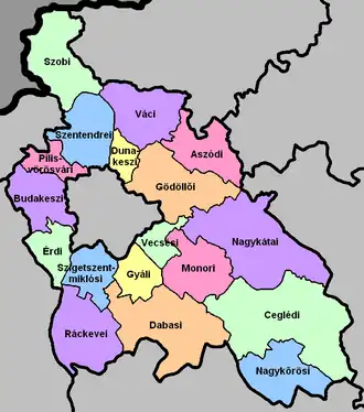 Пешт на карте