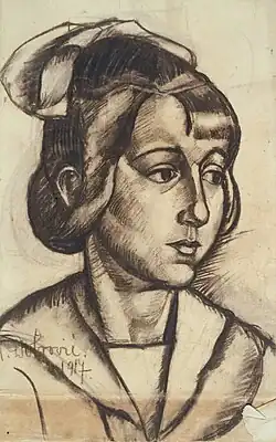 Голова девочки, 1917