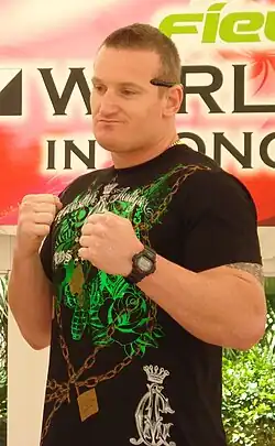 Грэм на пресс-конференции перед турниром K-1 World GP 2007 в Гонконге