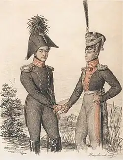 Портрет Петра Петровича Есипова и Павла Яковлевича де Витта, конец 1810-х - первая половина 1820-х гг. (ГТГ)