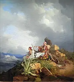 Паликарские войска. 1829. Холст, масло. Старая национальная галерея, Берлин