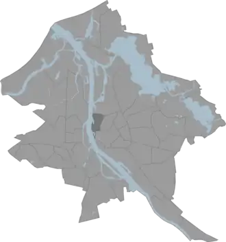 Петерсала-Андрейсала на карте Риги