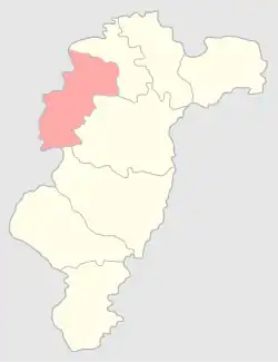 Лаский уезд на карте