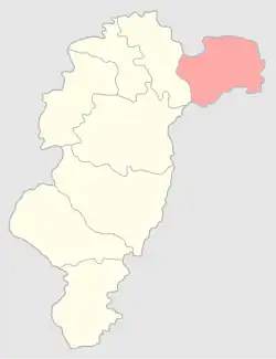 Равский уезд на карте