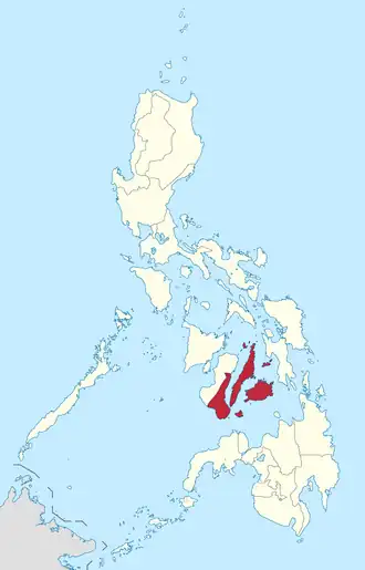 Центральные Висайи на карте