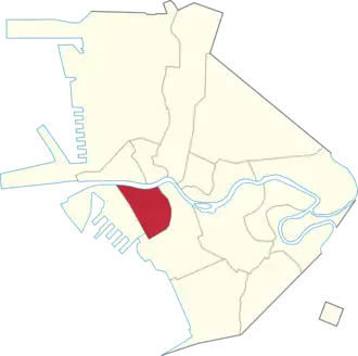 Интрамурос на карте