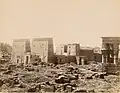 Пилон храма Исиды и колоннада в 1880-е годы