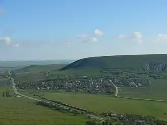 Вид на село с горы Клементьева