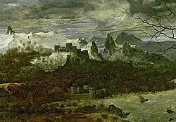 Горы (фрагмент картины)