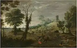 Кавалерийская схватка. Холст, масло. Музей Грунинге, Брюгге