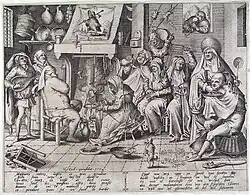 Карнавал. 1567. Офорт П. ван дер Хейдена по рисунку П. Брейгеля