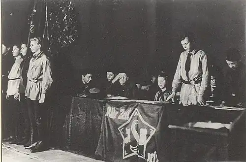 Пионерское собрание. Около 1923
