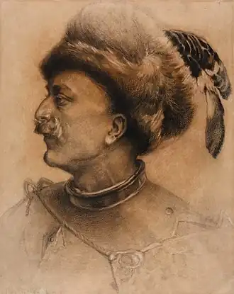 Портрет Михала Володыёвского работы худ. П. Стахевича