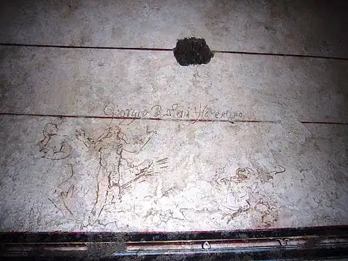 Вандальное граффити XVII века: Джорджо Бафайя, флорентиец
