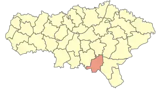 Питерский район на карте